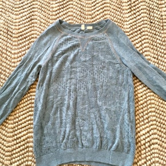 Anthropologie Moth Sweater PulloverTeal Bohemian S - Picture 1 of 2